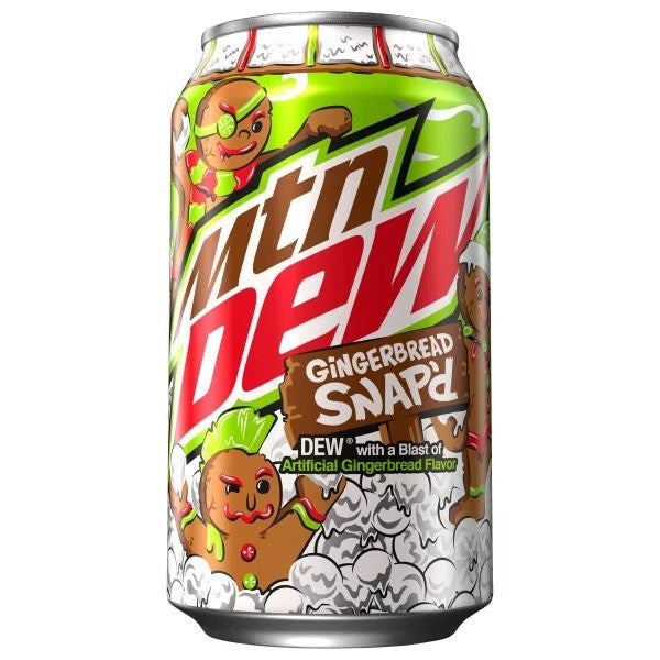 Mt Dew Gingerbread Soda 12oz